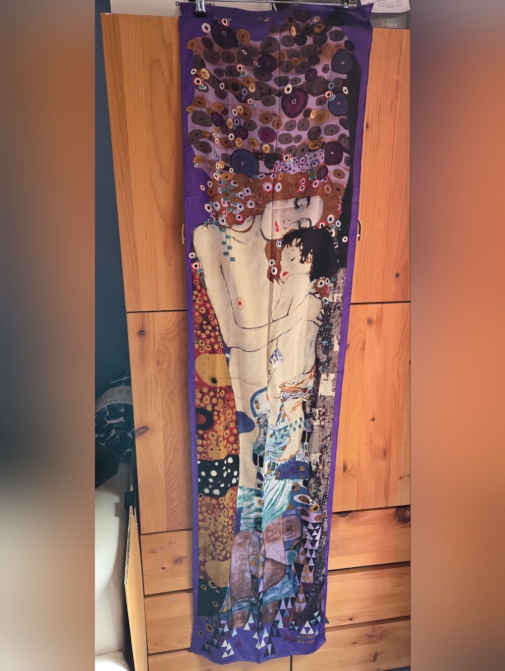 Gustav Klimt Three Ages Of Women Long Silk Scarf